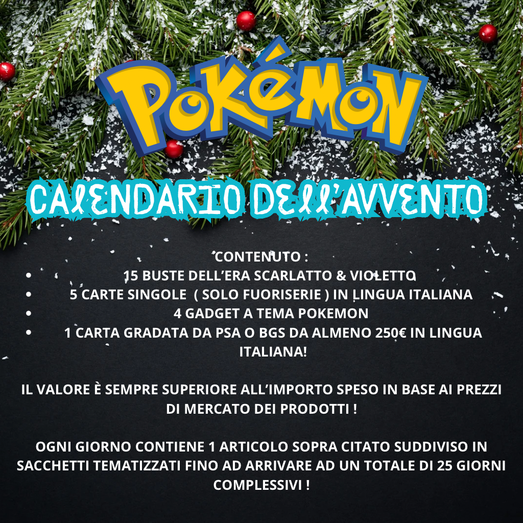 Calendario dell’avvento POKÉMON VERSIONE GOLD