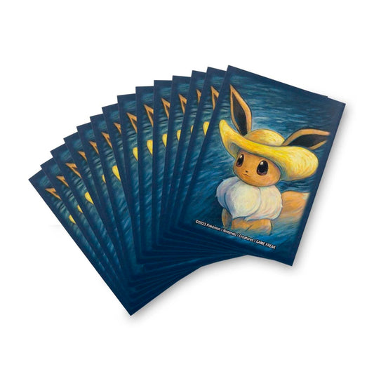 Official sleeves eevee - pokemon center X Van Gogh museum