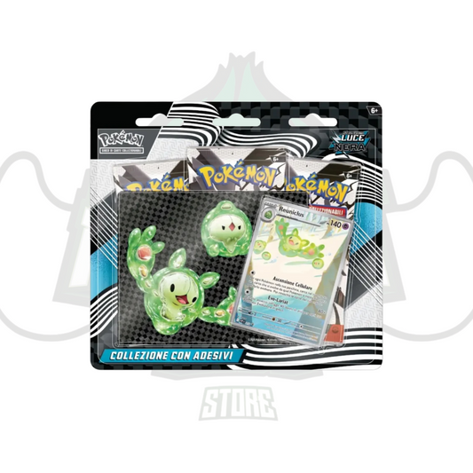Blister 3 buste pokemon scarlatto e violetto luce nera ITA
