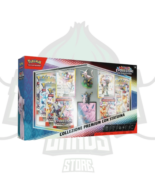collezione super premium con statuina evoluzioni prismatiche ITA